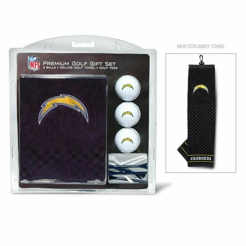 Los Angeles Chargers Golf Gift Set with Embroidered Towel [Free Shipping]**Free Cover