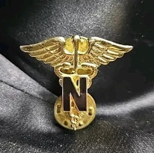 Nurse Caduceus N Hat or Lapel Pin EE14753 F3D1N - Picture 1 of 6