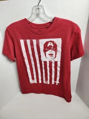 Camiseta Epic Threads Niños Capitán América Manga Corta Cuello Redondo Roja Talla Grande Foto 1 de 4
