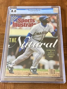 Ken Griffey Jr. Sports Illustrated CGC 8.0 White Newsstand (“Natural”) +magnet - Picture 1 of 4