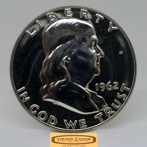 1962 Franklin Silver Proof Half Dollar - #C46393NQ - Picture 1 of 2
