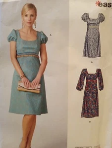 Short or Long Sleeve Empire Waist Dress Sewing Pattern New Look N6705 Sz 6 - 18 - Picture 1 of 2