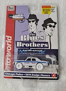 Auto World HO Slot Car 1974 Dodge Monaco Chicago Police Blues Brothers  - Picture 1 of 2