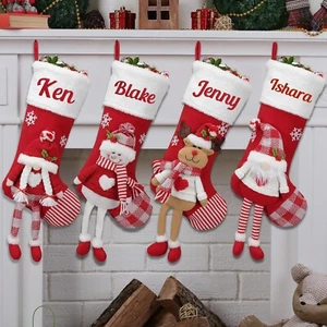 Christmas Stockings Personalized Name Family Christmas Stocking Tree - Picture 1 of 20