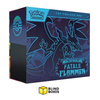 Pokemon Mega Entwicklung Fatale Flammen Top Trainer Box DE | 24h Sofortversand✅ - Bild 1 von 4