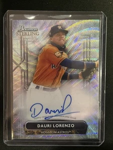 🔥Dauri Lorenzo 2022 Bowman Sterling #PA-DL Prospect Wave Refractor 040/125 Auto - Picture 1 of 3