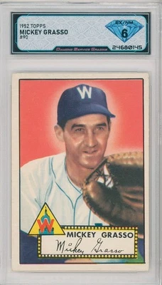 1952 Topps MICKEY GRASSO #90 💎 DSG 6 EX/NM - Image 1 of 2
