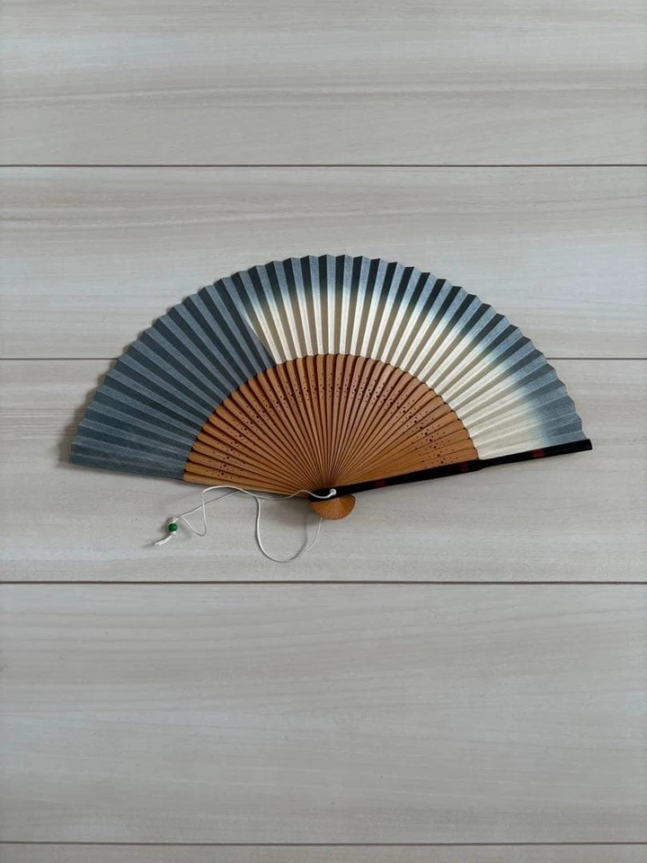 Ventilador Sensu Plegable 19 Azul Gradación Foto 1 de 4