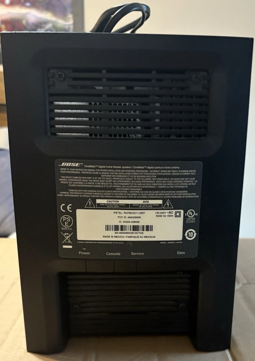 BOSE CineMate 1SR  Theater ジャンク品 Bose Cinemate 1 SR Digital Home theater subwoofer only W/Power