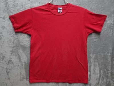 Camiseta Comida Chatarra Camiseta Roja en Blanco 100% Algodón Hecha en EE. UU. Talla L Suave Sensación Vintage Foto 1 de 4