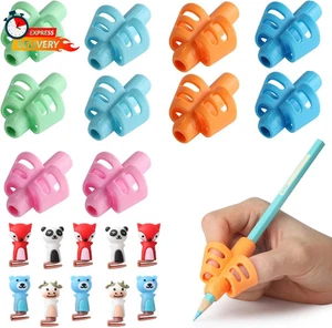 Mr. Pen - Bleistiftgriffe für Kinder Handschrift, 20 Stück (10 Fingergriffe + 10 Clips), P - Bild 1 von 3