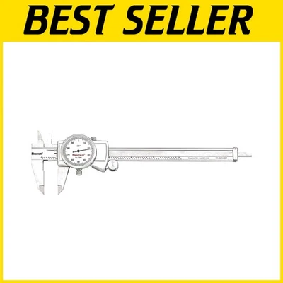 Versatile Stainless Steel Dial Caliper - 0-6" Range, .001" Accuracy, Fitted Case - Image 1 of 4