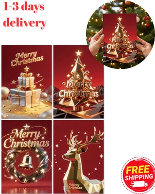 Christmas Cards Boxed with Envelopes 20 Pack, Happy Holidays Cards Xmas Gifts  - Image 1 of 4