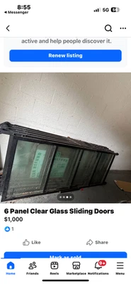 6 glass door panels for barns or stores - Image 1 of 4