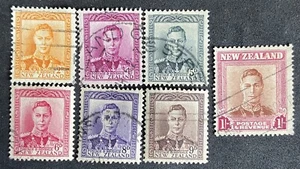 New Zealand - George VI KGVI. 1941 Definitives 2d To 1s 7 X Fine Used - Picture 1 of 1