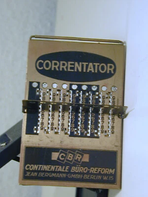 GERMAN CORRENTATOR ADDING MACHINE ,1920 BERLIN - Image 1 of 4