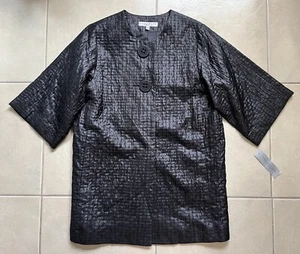 Cappotto donna Harve Benard taglia 8 seta texture opera sera retroglam royalty vintage - Foto 1 di 14