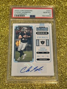 CHASE GARBERS PSA 10 2022 PANINI CONTENDERS #291 AUTOGRAPHED ROOKIE TICKET