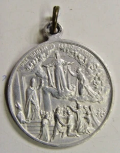 1925 antiker katholischer Papst Pius XI große Reliquie Frieden Christi Anhänger 48346 - Bild 1 von 4