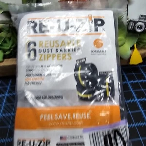RE-U-ZIP™ REUSABLE DUST BARRIER ZIPPERS | 6-PACK, Priority Ship, Needs Mount Str - Picture 1 of 10