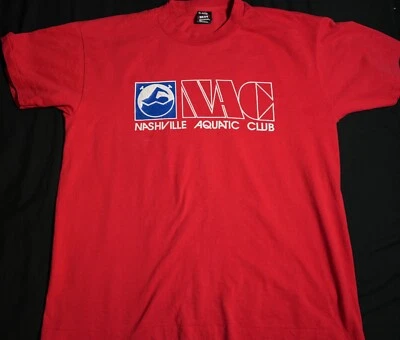 90s Vintage Nashville Aquatic Club T-Shirt - Image 1 of 4