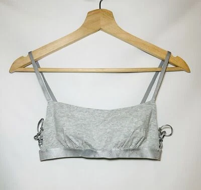 Bralette AERIE Gris Cuello Cuadrado Sin Forro Tirantes Laterales TALLA PEQUEÑA NUEVO CON ETIQUETAS Foto 1 de 4