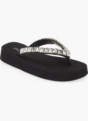 Sandalias de vestir abatibles estrás para mujer talla 7, nuevas con etiquetas originales $99. Nordstrom 🌸 Foto 1 de 4