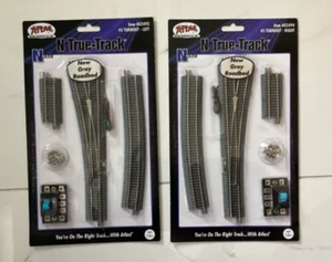 2 ATLAS 1/160 N SCALE TRUE-TRACK #5 REMOTE TURNOUTS LEFT & RIGHT HAND SWITCHES - Picture 1 of 9
