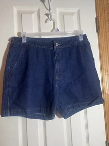 Levi’s Dark Denim Jeansshorts Größe 14 neu ohne Etikett - Bild 1 von 3