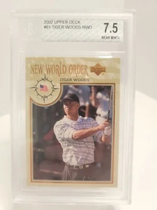 2002 Upper Deck New World Order #61 Tiger Woods BGS 7.5 - Picture 1 of 2