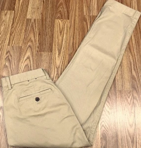 PANTALONES J.CREW FLEX CORTE RECTO ALGODÓN/SPANDEX CAQUI Talla 29W x 32L - Imagen 1 de 4