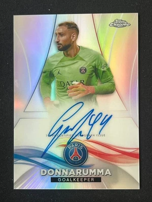Gianluigi Donnarumma 2022-23 Topps Chrome Paris Saint Germain Auto 20/75 #AU-GD - Image 1 of 2