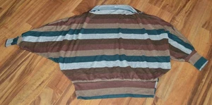 Perfectly Priscilla Womens XL Top Brown Striped - Picture 1 of 4