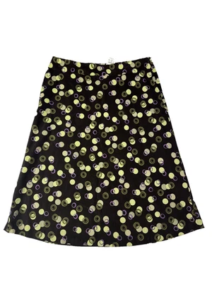 Y2K Christopher & Banks Corduroy Skirt Women's Size 14 Brown Polka Dot Winter - Image 1 of 4