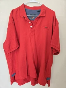 Orvis Poloshirt Herren 2XL rot Baumwolle klassisch Fliegenfischen Logo KOSTENLOSER VERSAND - Bild 1 von 5