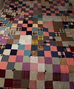 Trapunta vintage/fatta a mano patch full size 62x42/ogni quadrato è piccolo - Foto 1 di 3