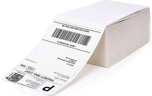 500 4" x 6" Fächerfaltung Direkte Thermische Versandetiketten für Zebra & Rollo Drucker USA - Bild 1 von 19