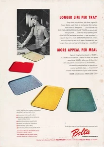 Vintage 1953 Print Ad Bolta Tabletts Sexy Woman bunte Masse. Boltaflex - Bild 1 von 1