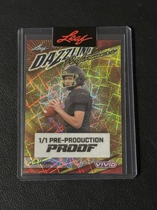 JJ Kohl 2024 Leaf Football 1/1 Pre Production Proof - Picture 1 of 2