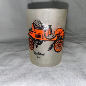 Vintage Nocciola Atlas Rambler vetro smerigliato auto antiche retrò barware - Foto 1 di 3