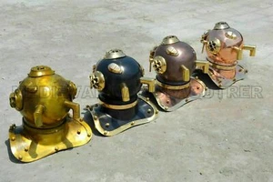 8'' Diving Diver Helmet US Navy Mark V Mini Diving Helmet Set Of 4 Piece helmet  - Picture 1 of 4