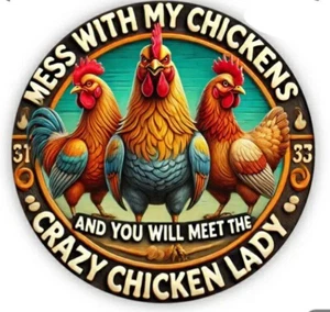 BRAND NEW ROUND ALUMINIUM HANGING SIGN..20CM DIAMETER - Picture 1 of 3