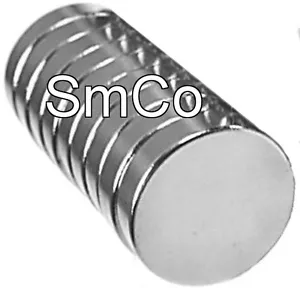 1/2" x 1/8" Disc - SmCo - Samarium Cobalt Rare Earth Magnet, Grade N30 - Picture 1 of 1