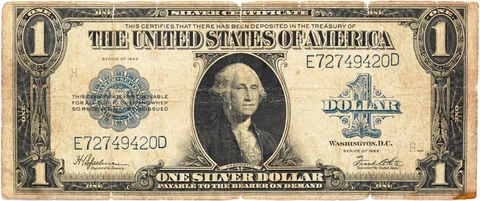 1923 $1 Silver Certificate Large *Horse Blanket* Note Speelman/White Cover
