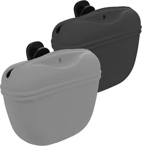 Dog Treat Pouch 2 Pack, Dog Treat Training Pouch, Silicone Pet Treat bag, - Picture 1 of 4