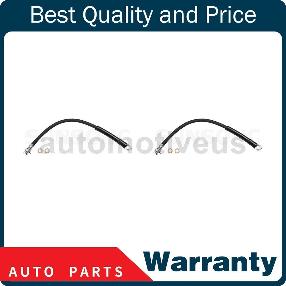 Front Brake Hydraulic Hose 2 X Sunsong For Chevrolet 1971-1978 - Image 1 of 4