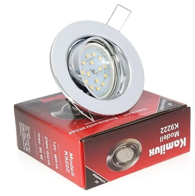 10er Komplettset LED Einbaustrahler Blende flach 5W Deckenstrahler Einbauleuchte - Bild 1 von 4