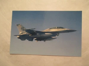 Postcard Military Airplane F 16D Fighting Falcon - Picture 1 of 2
