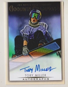 Goodwin Champions 2021 Toby Miller autógrafos automáticos snowboard - Imagen 1 de 1