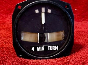 APPARATEBAU GAUTING AOA 4-MINUTE TURN AND SLIP INDICATOR P/N WZ-405/8-L - Picture 1 of 7